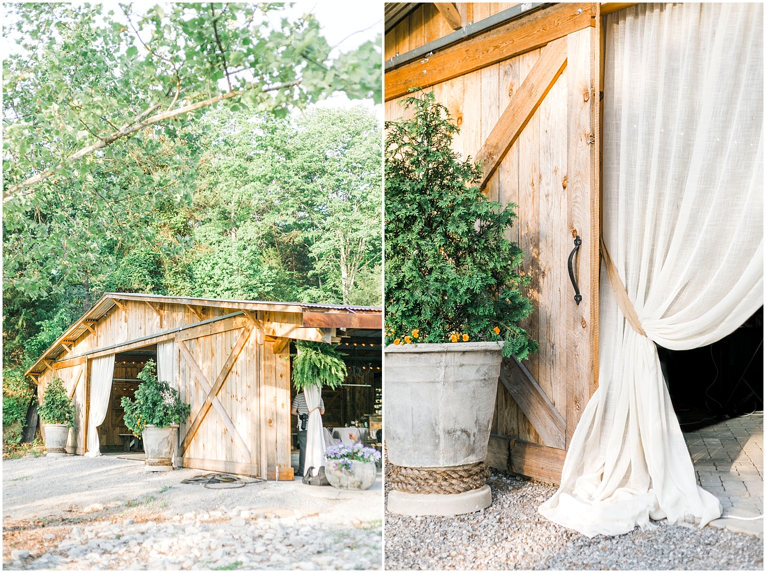 barn at buttermilk wedding knoxville 