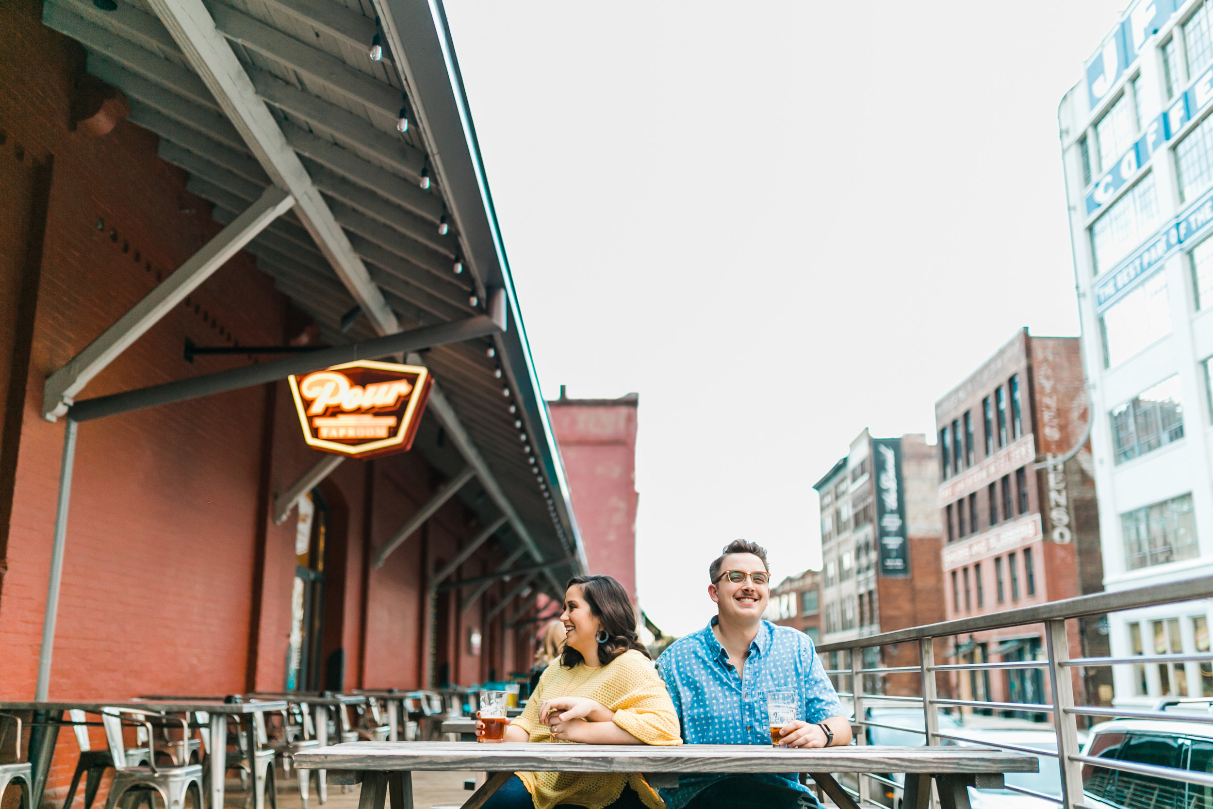 pour taproom engagement session beer drinking downtown knoxville
