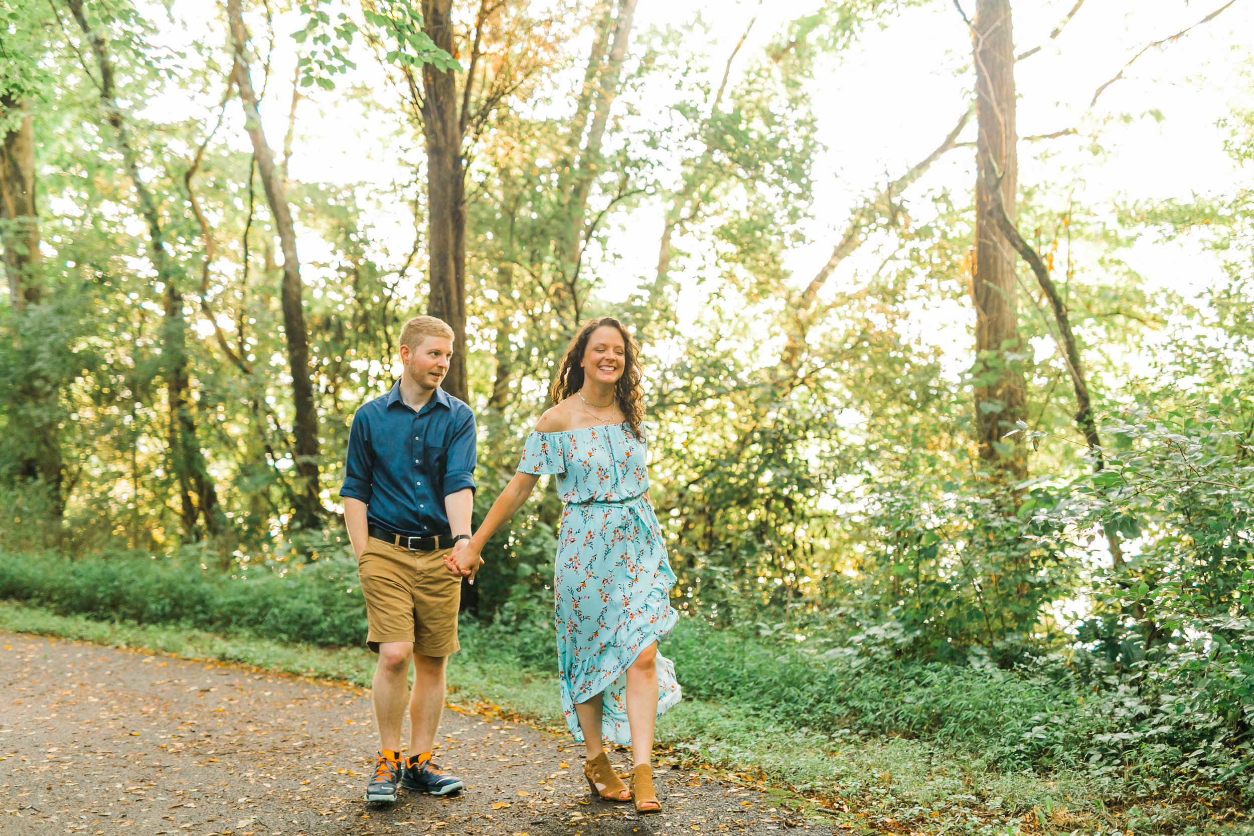 Knoxville engagement photos greenway