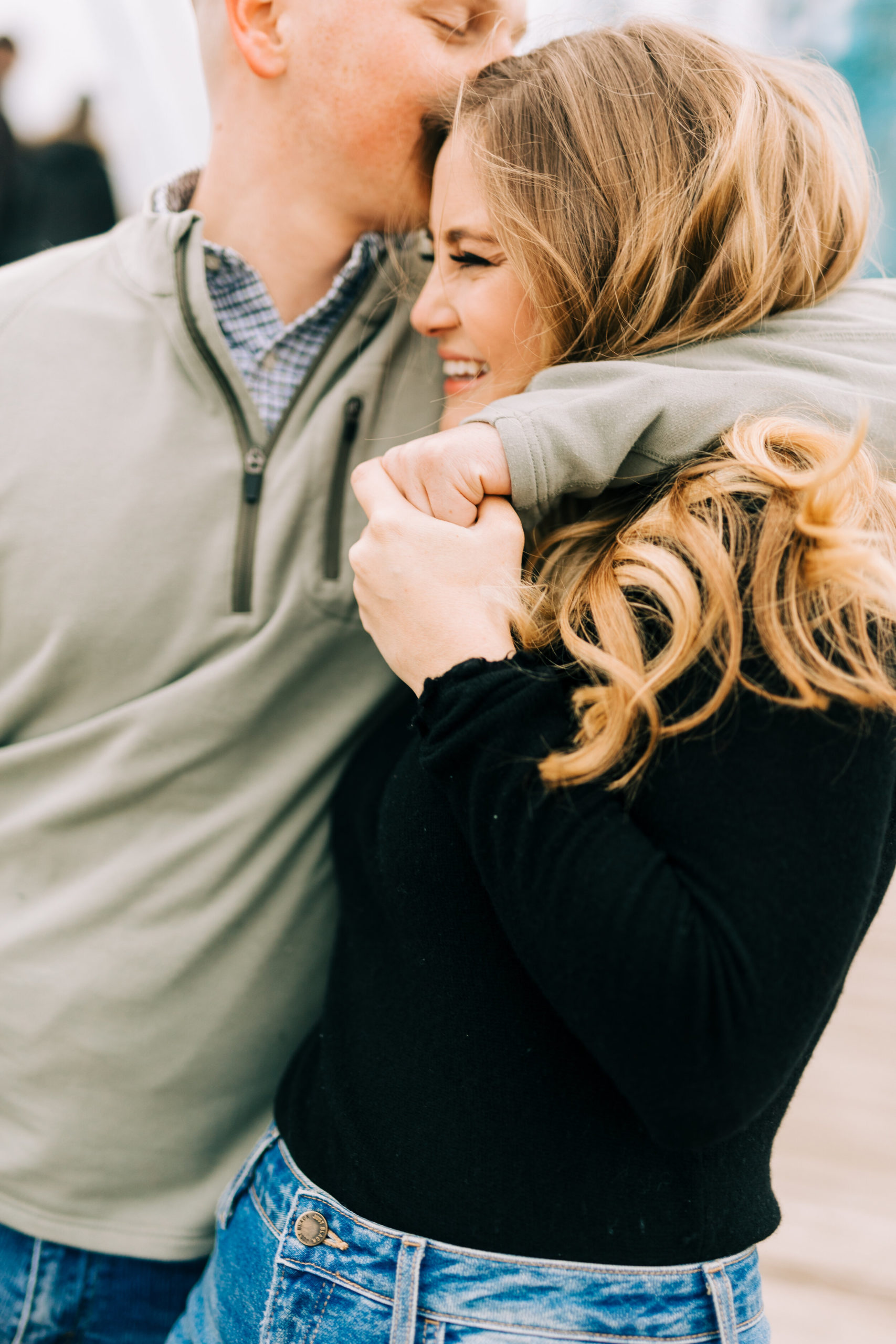 winter engagement photos in Chattanooga