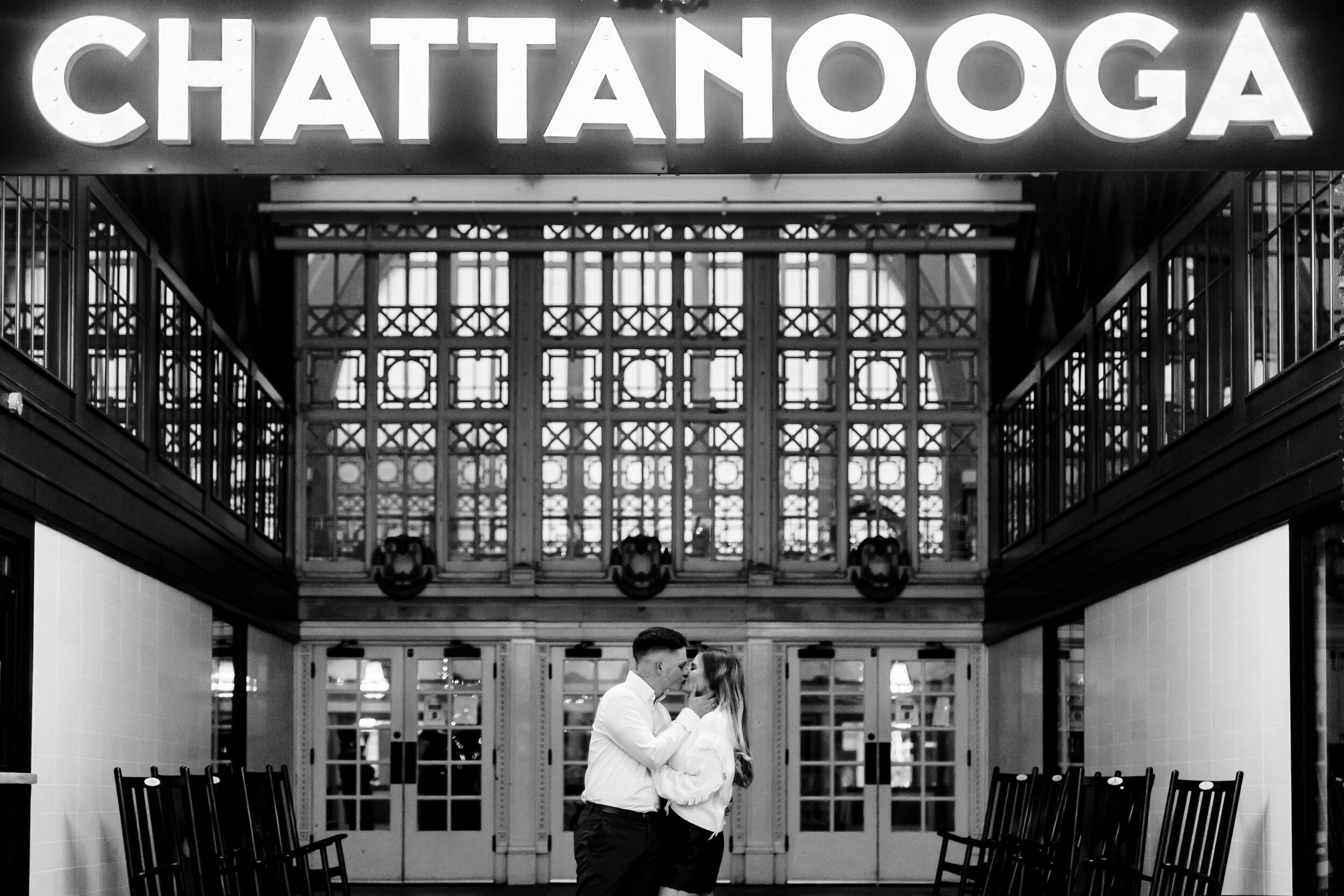 chattanooga train station engagement 
