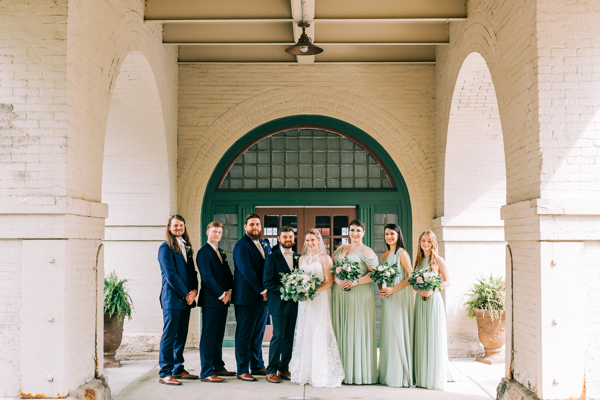 southern railway wedding party in knoxville