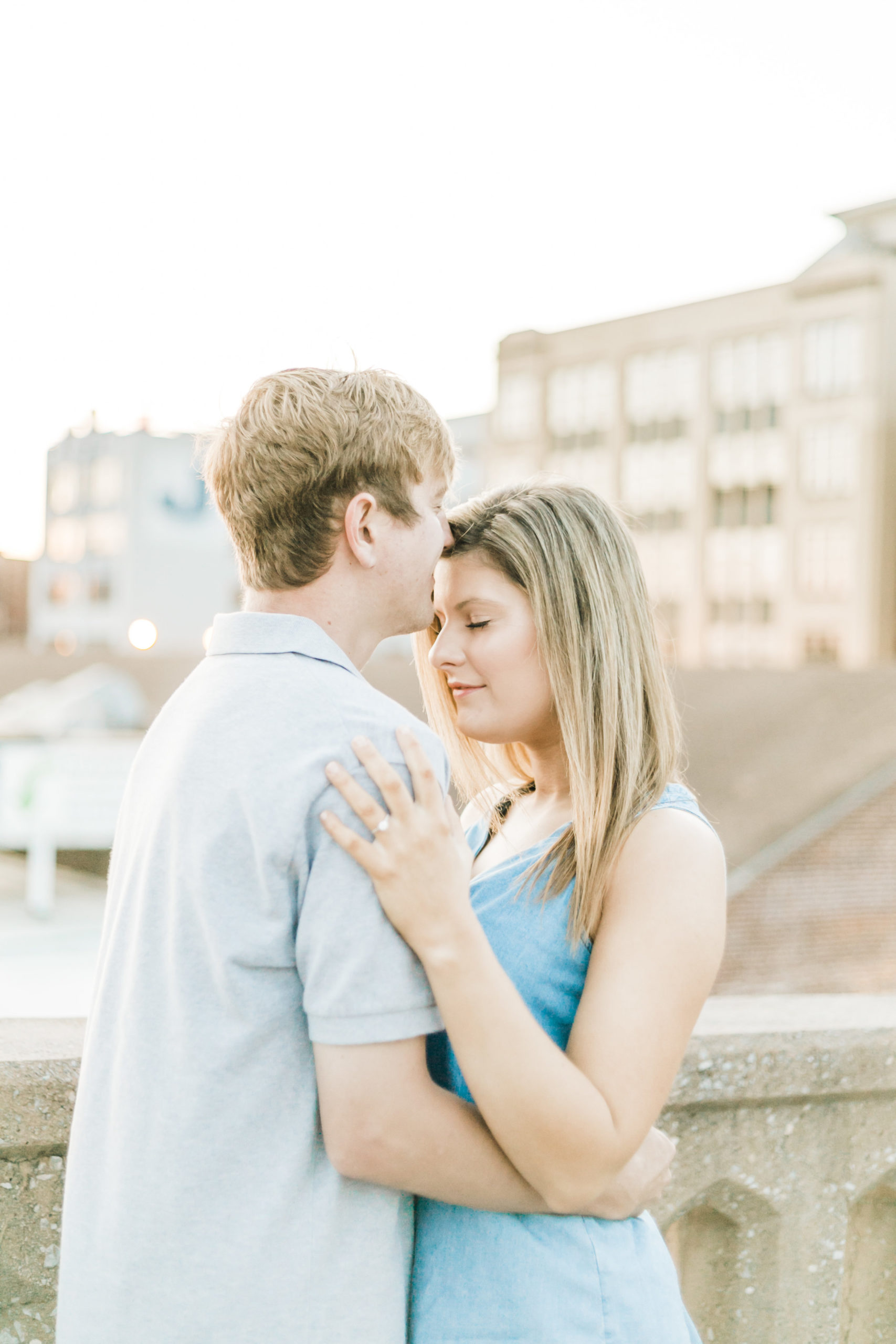 downtown knoxville sunrise engagement